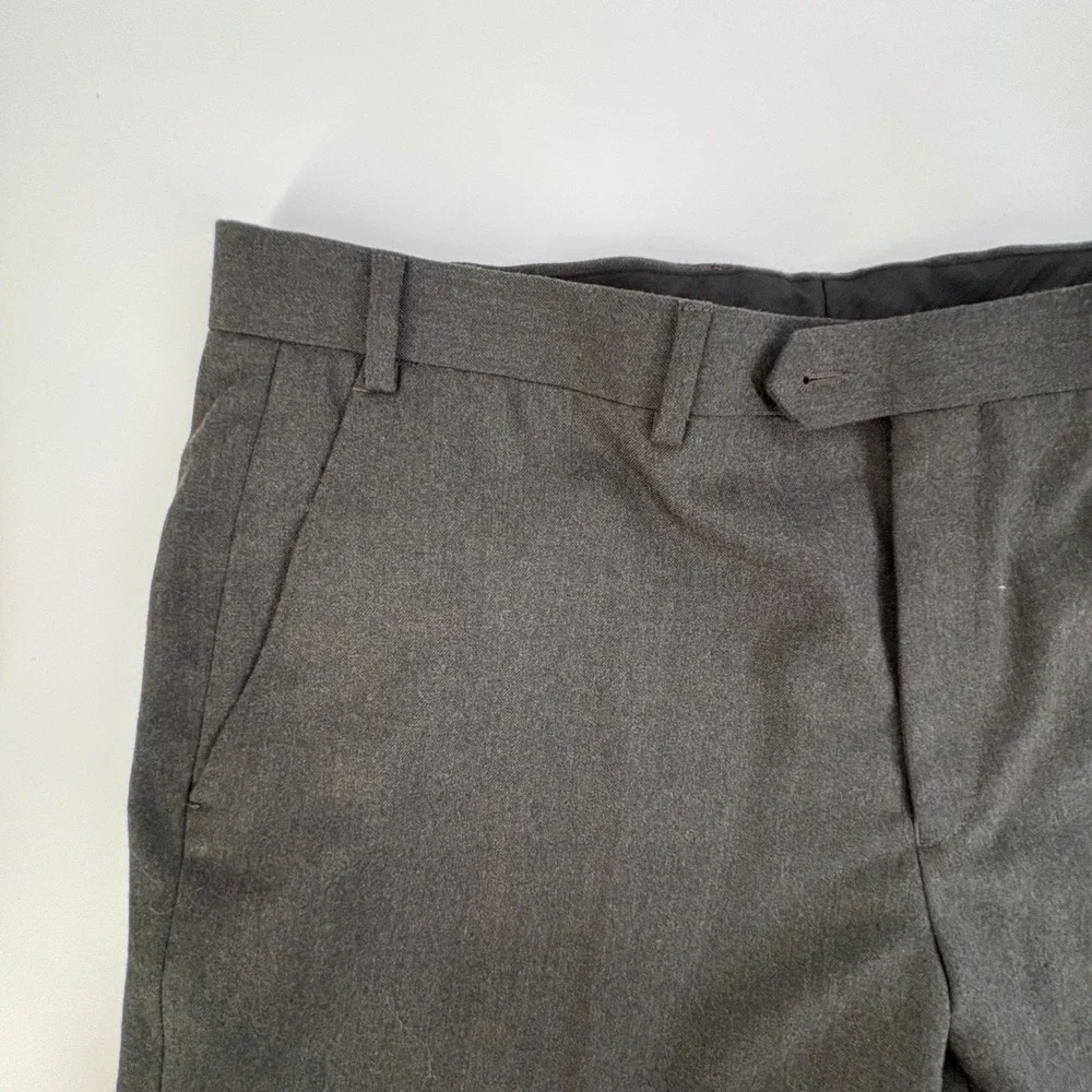 Lauren Ralph Lauren Suit Mens 46R Charcoal Gray 100% Wool Ultraflex Classic Fit